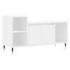 vidaXL TV skř&iacute;ňka b&iacute;l&aacute; 100x35x55 cm kompozitn&iacute; dřevo