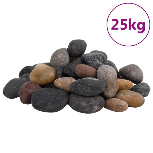 vidaXL Le&scaron;těn&eacute; obl&aacute;zky 25 kg mix barev 5&ndash;8 cm