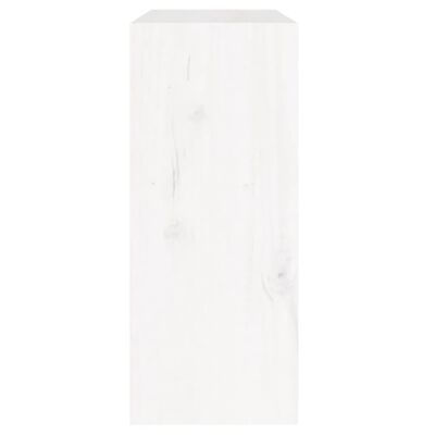 vidaXL Knihovna / dělicí stěna bílá 60 x 30 x 71,5 cm masivní borovice