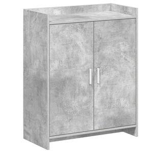 vidaXL Skř&iacute;ň na obuv Betonově &scaron;ed&aacute; 73,5 x 36 x 92 cm Kompozitn&iacute; dřevo