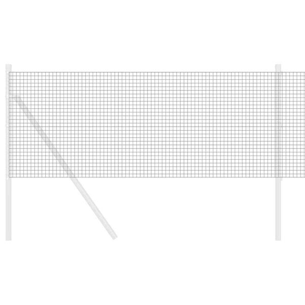 vidaXL Svařovaný drátěný plot Šedá 0.6 x 100 m Ocel