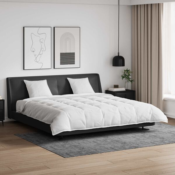 vidaXL Sada přikr&yacute;vek s pol&scaron;t&aacute;řem 3 pcs B&iacute;l&aacute; Peř&iacute;