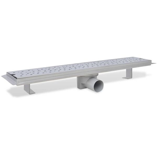 vidaXL Rovn&yacute; sprchov&yacute; odtokov&yacute; žlab bubliny 630 x 140 mm nerezov&aacute; ocel