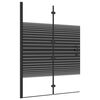 vidaXL Skl&aacute;dac&iacute; sprchov&yacute; kout ESG 100 x 140 cm čern&yacute;