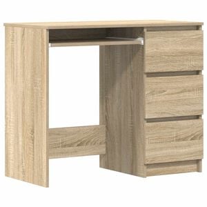 vidaXL Psac&iacute; stůl dub sonoma 90 x 45 x 76 cm kompozitn&iacute; dřevo