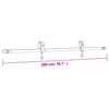 vidaXL Posuvn&eacute; dveře s kov&aacute;n&iacute;m 100 x 210 cm masivn&iacute; borov&eacute; dřevo