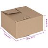 vidaXL Skl&aacute;dac&iacute; box s &uacute;loži&scaron;těm 50 pcs Př&iacute;rodn&iacute; 15 x 15 x 8 cm Lepenka
