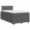 vidaXL Postel boxspring s matrac&iacute; Tmavě &scaron;ed&aacute; 120 x 190 cm Textil