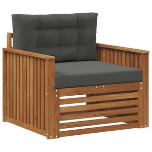 vidaXL Venkovn&iacute; pohovkov&aacute; souprava Masivn&iacute; ak&aacute;ciov&eacute; dřevo a polyester