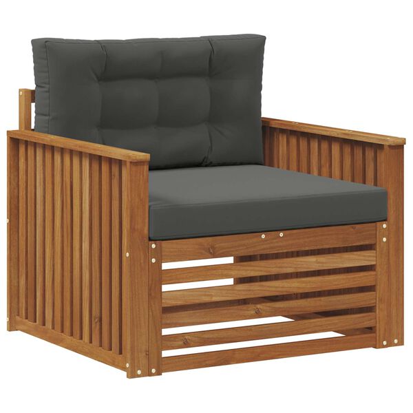 vidaXL Venkovn&iacute; pohovkov&aacute; souprava Masivn&iacute; ak&aacute;ciov&eacute; dřevo a polyester