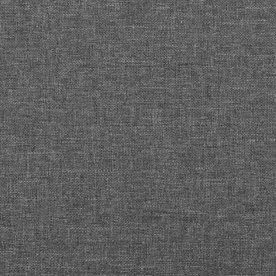 vidaXL Čelo postele typu ušák tmavě šedé 203x16x78/88 cm textil