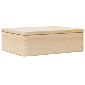 vidaXL Dřevěn&aacute; box s v&iacute;kem 40x30x13 cm masivn&iacute; borov&eacute; dřevo
