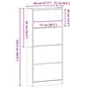 vidaXL Skříň na obuv Staré dřevo 80 x 21 x 163,5 cm kompozitní dřevo