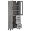 vidaXL Skř&iacute;ň highboard &scaron;ed&aacute; sonoma 69,5 x 34 x 180 cm kompozitn&iacute; dřevo