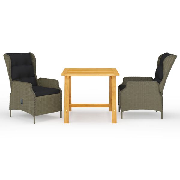 vidaXL 3d&iacute;ln&yacute; zahradn&iacute; j&iacute;deln&iacute; set hněd&yacute;