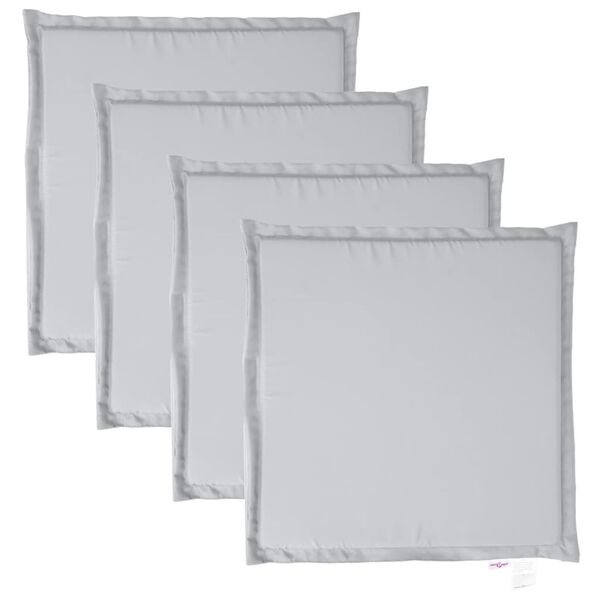 vidaXL Podsed&aacute;ky na zahradn&iacute; n&aacute;bytek 4 ks &scaron;ed&eacute; 45x45x2 cm čtvercov&eacute;