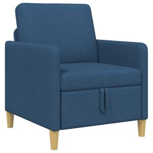 vidaXL Sofa s &uacute;ložn&yacute;m prostorem Modr&aacute; 72 x 78 x 87 cm Polyester