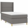 vidaXL Box spring postel s matrac&iacute; tmavě &scaron;ed&aacute; 90x190 cm textil