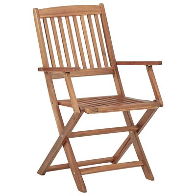 vidaXL Skládací zahradní židle 2 ks masivní akáciové dřevo