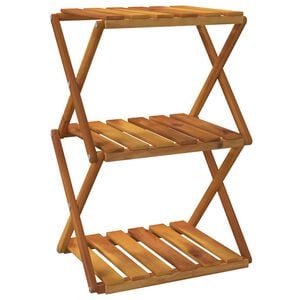 vidaXL 3patrov&yacute; skl&aacute;dac&iacute; reg&aacute;l hněd&yacute; 43 x 31 x 63 cm masivn&iacute; ak&aacute;cie