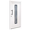 vidaXL Vchodov&eacute; dveře b&iacute;l&eacute; 98 x 208 cm PVC
