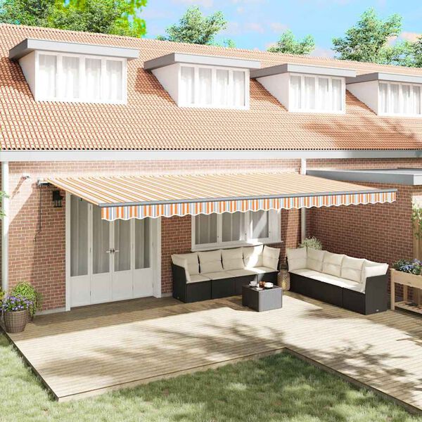 vidaXL Plátno pro markýzu s Vícebarevný 600 × 300 cm Polyester