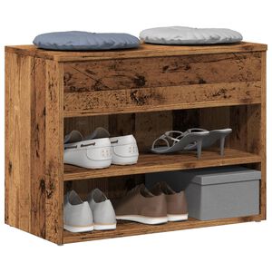 vidaXL Lavice s botn&iacute;kem old wood 60 x 30 x 45 cm kompozitn&iacute; dřevo