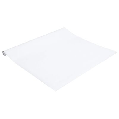 vidaXL Tapeta na nábytek samolepicí matná bílá 90 x 500 cm PVC