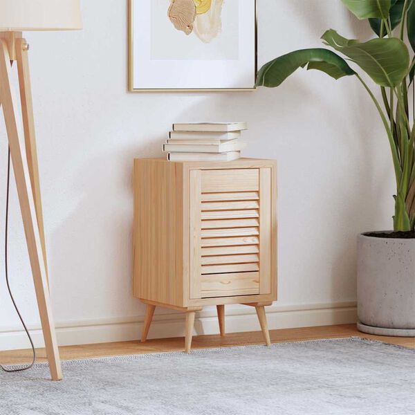 vidaXL N&aacute;bytkov&aacute; dv&iacute;řka lamelov&yacute; design 39,5x29,5 cm borovice