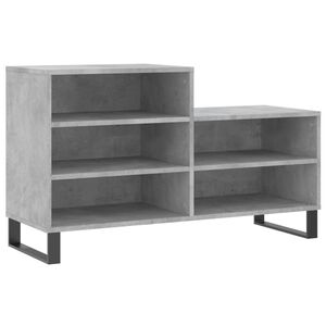 vidaXL Botn&iacute;k betonově &scaron;ed&yacute; 102x36x60 cm kompozitn&iacute; dřevo