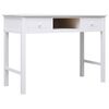 vidaXL Psac&iacute; stůl b&iacute;l&yacute; 108 x 45 x 76 cm masivn&iacute; pavlovnie
