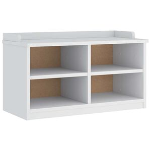 vidaXL Lavice do předs&iacute;ně "SANDNES" B&iacute;l&aacute; 87x40x50 cm Borovicov&yacute; masiv
