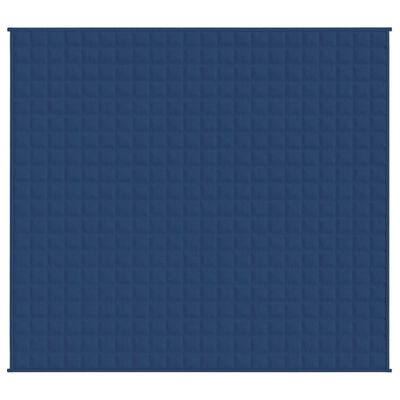 vidaXL Zátěžová deka modrá 220 x 235 cm 11 kg textil