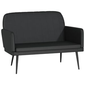 vidaXL Lavice čern&aacute; 107 x 80 x 81 cm uměl&aacute; kůže