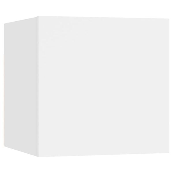 vidaXL 4d&iacute;ln&yacute; set TV skř&iacute;něk b&iacute;l&yacute; kompozitn&iacute; dřevo