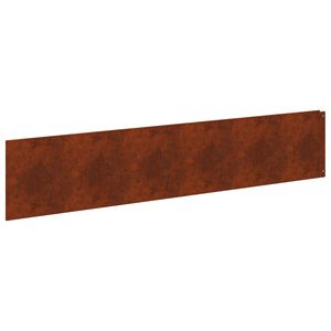 vidaXL Okraj tr&aacute;vn&iacute;ku 10 ks 100 x 22 cm Ocel Rezav&aacute;