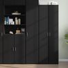 vidaXL Skř&iacute;ň highboard čern&aacute; 40 x 42,5 x 185 cm kompozitn&iacute; dřevo