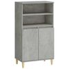 vidaXL Vysok&yacute; bufet Betonově &scaron;ed&aacute; 60 x 36 x 110 cm Kompozitn&iacute; dřevo