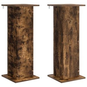 vidaXL Stojan na rostliny 2 pcs Kouřov&yacute; dub 30,5 x 30 x 80,5 cm