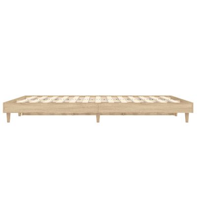 vidaXL Rám postele dub sonoma 140 x 190 cm kompozitní dřevo