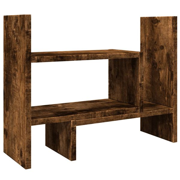 vidaXL Stoln&iacute; organiz&eacute;r kouřov&yacute; dub 38,5 x 17 x 39 cm kompozitn&iacute; dřevo