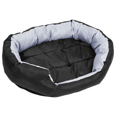 vidaXL Oboustranný omyvatelný pelíšek pro psy šedý a černý 85x70x20 cm