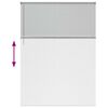 vidaXL Žaluziov&eacute; rolety se z&aacute;clonami Stř&iacute;brn&aacute; 220 x 155 cm Hlin&iacute;k
