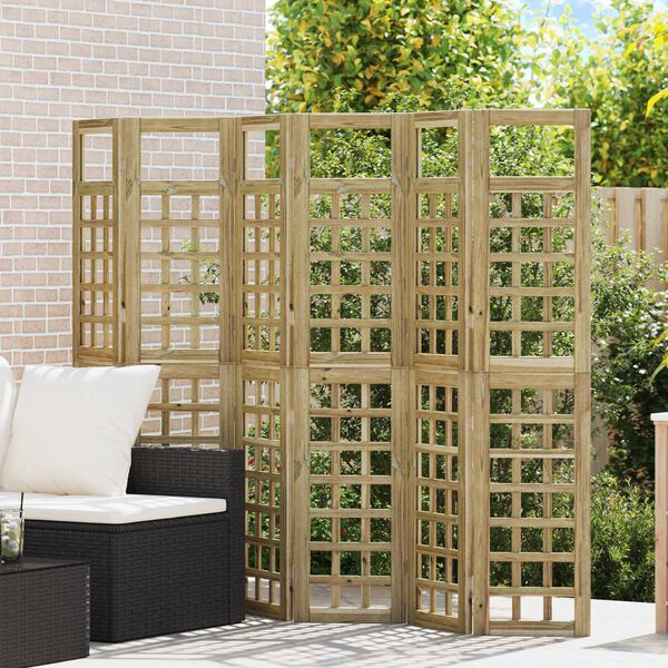 vidaXL Zástěna pro soukromí 6 pcs Hnědá 240 x 180 cm