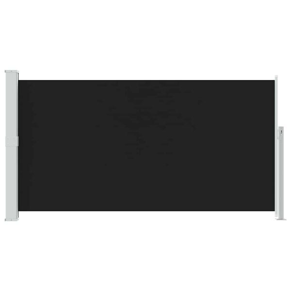 vidaXL Zatahovac&iacute; bočn&iacute; mark&yacute;za/z&aacute;stěna na terasu 170 x 300 cm čern&aacute;