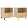 vidaXL Nočn&iacute; stolky 2 ks dub sonoma 40 x 35 x 47,5 cm kompozitn&iacute; dřevo