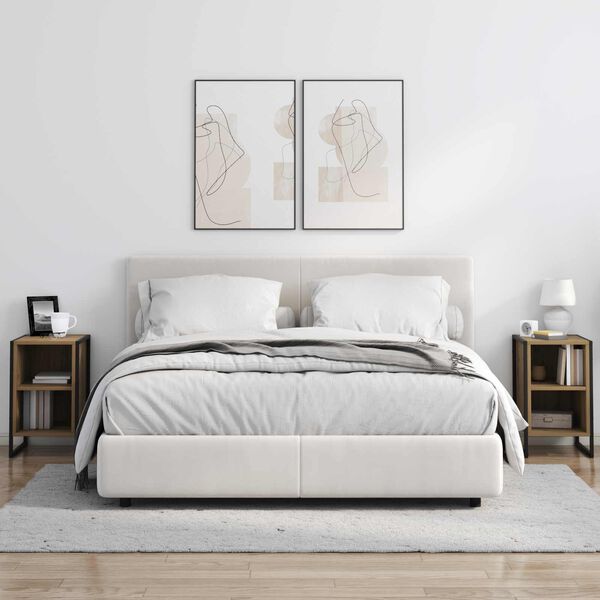 vidaXL Nočn&iacute; stolek 2 pcs Uměleck&yacute; dub 39,5 x 30 x 50 cm