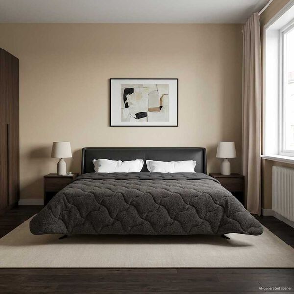 vidaXL Celoročn&iacute; přikr&yacute;vka &Scaron;něrov&aacute;n Antracit 200 x 220 cm