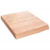 vidaXL Koupelnov&aacute; deska hněd&aacute; 40x50x(2-6) cm o&scaron;etřen&yacute; masivn&iacute; dřevo
