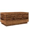 vidaXL Konferenční stolek s LED osvětlením old wood 90 x 50 x 40 cm